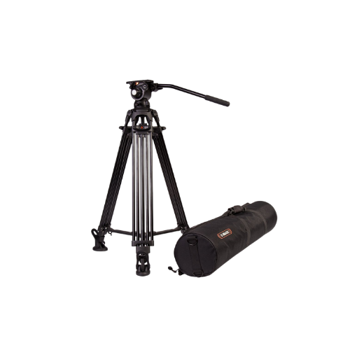 E-Image 2 Stage Aluminum Video Tripod w/GH03
